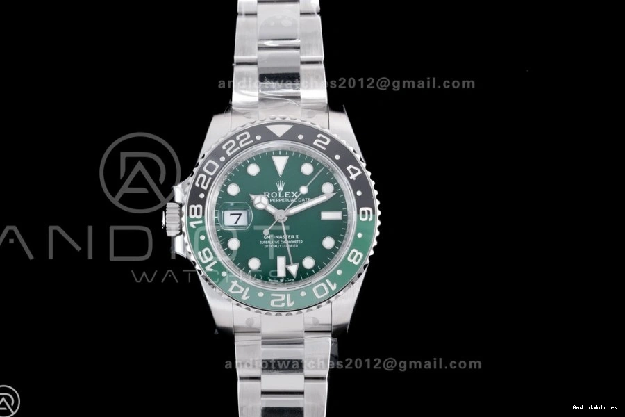 126729 GMT-Master Bracelet Oyster On Sprite 1:1 884 V3 Dial Best ZipUp Green Edition SS II 904L DD VSF VTNR 0731